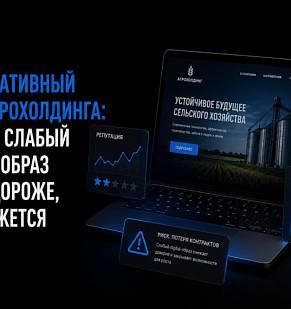 Корпоративный сайт агрохолдинга: почему слабый digital-образ стоит дороже, чем кажется