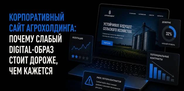 Корпоративный сайт агрохолдинга: почему слабый digital-образ стоит дороже, чем кажется
