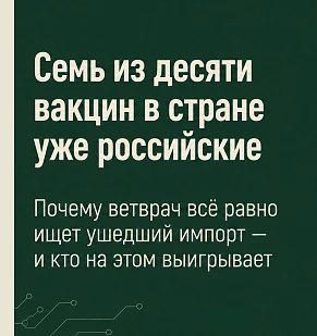 Семь из десяти вакцин в стране уже российские. Почему ветврач всё равно ищет ушедший импорт — и кто на этом выигрывает
