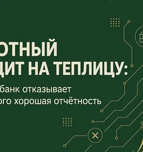 Льготный кредит на теплицу: почему банк отказывает тем, у кого хорошая отчётность