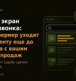 Первый экран вместо звонка: почему фермер уходит к конкуренту ещё до разговора с вашим отделом продаж
